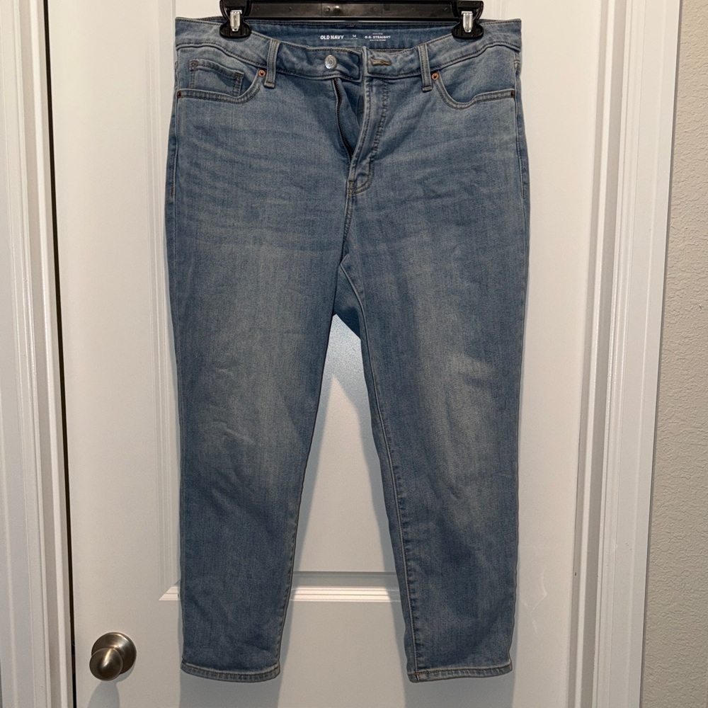 Old Navy Light Blue Straight Leg Jeans